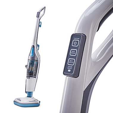 Black &amp; Decker&trade; Steam Mop &amp; Dry Vacuum in White/Aqua. View a larger version of this product image.