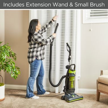 Black &amp; Decker&trade; Upright Vacuum in Grey Lime. View a larger version of this product image.
