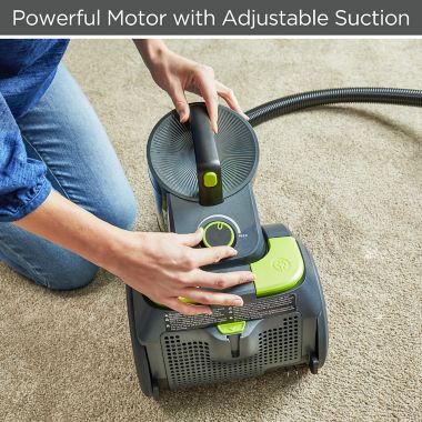 Black &amp; Decker&trade; Canister Vacuum in Grey/Lime. View a larger version of this product image.