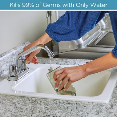 Black &amp; Decker&trade; Steam Mop &amp; Dry Vacuum in White/Aqua. View a larger version of this product image.