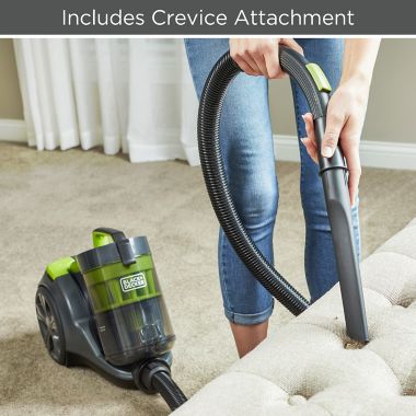 Black &amp; Decker&trade; Canister Vacuum in Grey/Lime. View a larger version of this product image.
