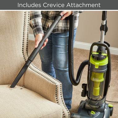 Black &amp; Decker&trade; Upright Vacuum in Grey Lime. View a larger version of this product image.