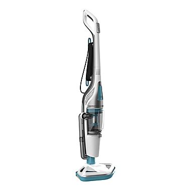 Black &amp; Decker&trade; Steam Mop &amp; Dry Vacuum in White/Aqua. View a larger version of this product image.