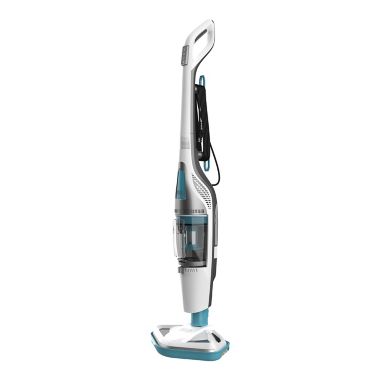 Black &amp; Decker&trade; Steam Mop &amp; Dry Vacuum in White/Aqua. View a larger version of this product image.