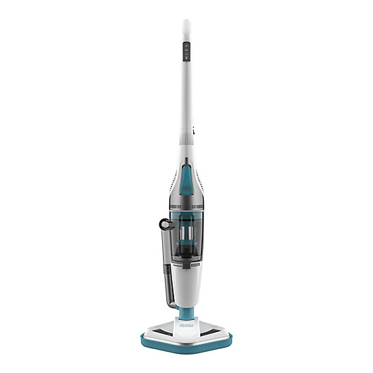 Alternate image 1 for Black & Decker™ Steam Mop & Dry Vacuum in White/Aqua