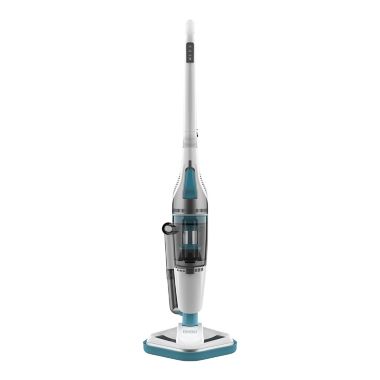 Black &amp; Decker&trade; Steam Mop &amp; Dry Vacuum in White/Aqua. View a larger version of this product image.