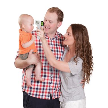 Non-Contact Rapid Response Infrared Forehead Thermometer in White. View a larger version of this product image.