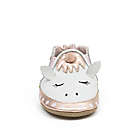 Alternate image 2 for Robeez&reg; Size 0-6M Evie Casual Shoe in White/Pink