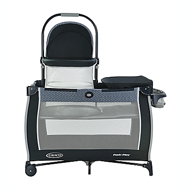 Graco&reg; Pack &#39;n Play&reg; Day2Dream Hutton Bassinet Playard in Navy. View a larger version of this product image.