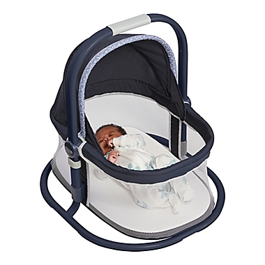 Graco&reg; Pack &#39;n Play&reg; Day2Dream Hutton Bassinet Playard in Navy. View a larger version of this product image.