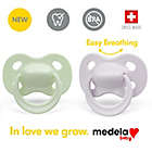 Alternate image 2 for Medela&reg; Baby Original 2-Pack Age 18+M Orthodontic Pacifiers in Pastel Green/Grey