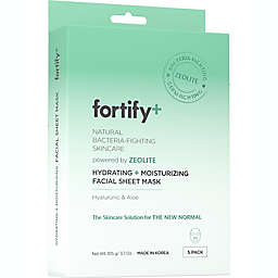 Fortify + 5-Pack Natural Grem-Fighting Skincare Hydrating + Moisturizing Facial Sheet Masks