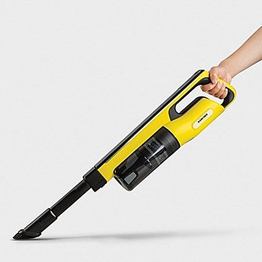 Karcher&reg; VC 4s Cordless Handstick Vacuum in Black/Yellow. View a larger version of this product image.