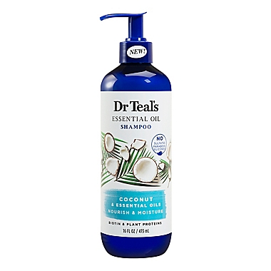 Dr Teals&reg; 16 oz. Nourish and Moisture Shampoo in Coconut. View a larger version of this product image.