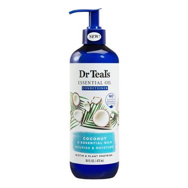 Dr. Teal's 16 oz. Coconut Nourish and Moisture Essentail Oil Conditioner. View a larger version of this product image.