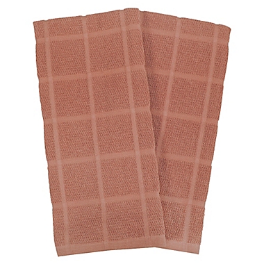 Our Table&trade; Solid Kitchen Towels in Rust (Set of 2). View a larger version of this product image.
