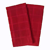 Our Table&trade; Everyday Solid Kitchen Towels in Red (Set of 2)