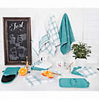 Alternate image 2 for Our Table&trade; Everyday Solid Kitchen Towels in Teal (Set of 2)