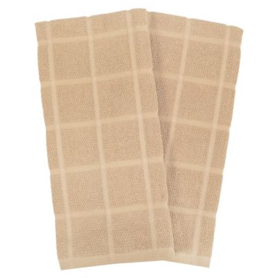 Our Table&trade; Everyday Solid Kitchen Towels in Sand (Set of 2)