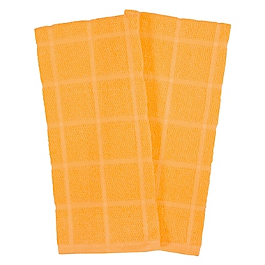 Our Table&trade; Everyday Solid Kitchen Towels in Gold (Set of 2). View a larger version of this product image.