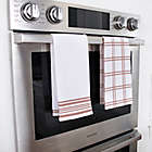 Alternate image 1 for Our Table&trade; Plaid and Stripe Kitchen Towels in Rust (Set of 2)