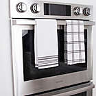 Alternate image 1 for Our Table&trade; Everyday Plaid and Stripe Kitchen Towels in Grey (Set of 2)