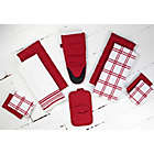 Alternate image 3 for Our Table&trade; Everyday Plaid and Stripe Kitchen Towels in Red (Set of 2)