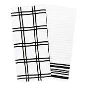 Our Table&trade; Everyday Plaid and Stripe Kitchen Towels (Set of 2)