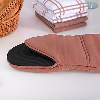 Our Table&trade; Neoprene Oven Mitt in Rust. View a larger version of this product image.
