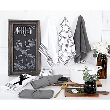 Our Table&trade; Everyday Neoprene Oven Mitt in Grey. View a larger version of this product image.