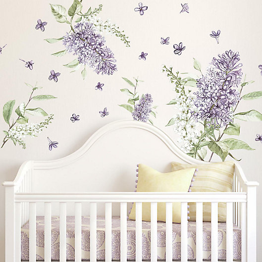 RoomMates® Lilac Peel & Stick Giant Wall Decals | Bed Bath & Beyond