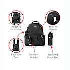 Alternate image 1 for SKIP*HOP&reg; 5-Piece Tillary Diaper Backpack Set in Black