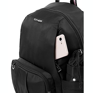 SKIP*HOP&reg; 5-Piece Tillary Diaper Backpack Set in Black. View a larger version of this product image.