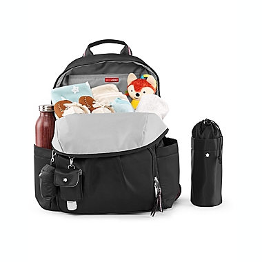 SKIP*HOP&reg; 5-Piece Tillary Diaper Backpack Set in Black. View a larger version of this product image.