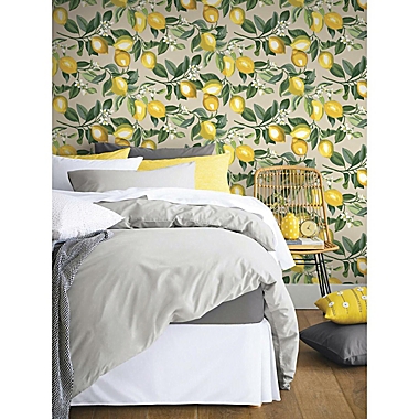 RoomMates® Lemon Zest Peel & Stick Wallpaper | Bed Bath & Beyond