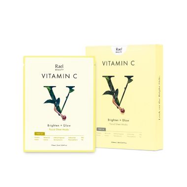 Rael Beauty 5-Count Vitamin C Sheet Masks. View a larger version of this product image.