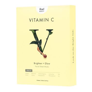 Rael Beauty 5-Count Vitamin C Sheet Masks. View a larger version of this product image.