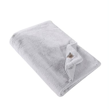 UGG&reg; Dawson Faux Fur 70-Inch x 50-Inch Throw Blanket in Glacier Grey. View a larger version of this product image.