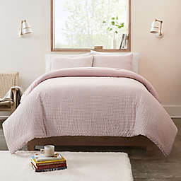 UGG® Devon 3-Piece Full/Queen Reversible Comforter Set in Quartz Stripe