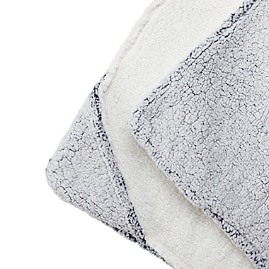 UGG&reg; Casey Hooded Throw Blanket in Navy. View a larger version of this product image.