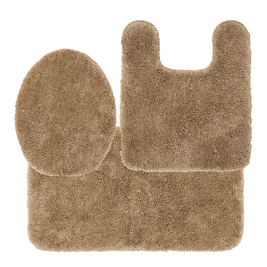 Alternate image 1 for Nestwell™ Performance Bath Rugs in Feather Tan (Set of 3)