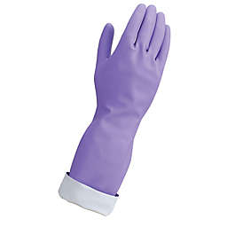 Simply Essential™ Size Medium Premium Reusable Latex Gloves in Purple (1 Pair)