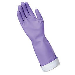 Simply Essential™ Size Large Premium Reusable Latex Gloves in Purple (1 Pair)