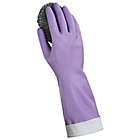 Alternate image 4 for Simply Essential&trade; Size Large Premium Reusable Latex Gloves in Purple (1 Pair)