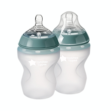 Tommee Tippee&reg; 2-Pack 9 oz. Soft Silicone Clear Baby Bottle. View a larger version of this product image.