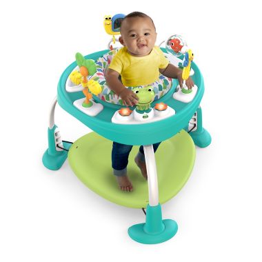 Bright Starts&trade; Bounce Bounce Baby 2-in-1 Activity Center Jumper & Table in Playful Pond Green. View a larger version of this product image.