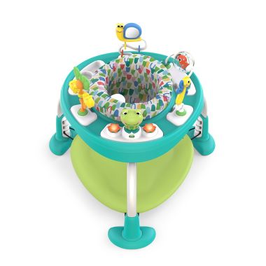 Bright Starts&trade; Bounce Bounce Baby 2-in-1 Activity Center Jumper & Table in Playful Pond Green. View a larger version of this product image.