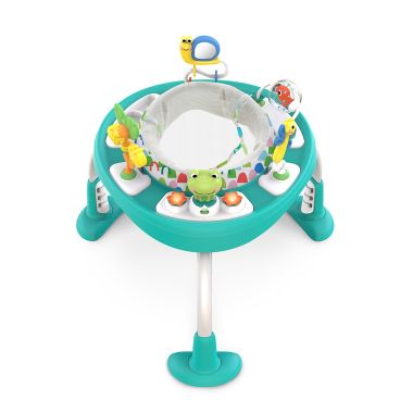Bright Starts&trade; Bounce Bounce Baby 2-in-1 Activity Center Jumper & Table in Playful Pond Green. View a larger version of this product image.