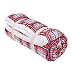 Alternate image 4 for Lake Tahoe Full/Queen Plaid Sherpa-Back Quilt Set in Red