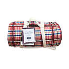 Alternate image 2 for Lake Tahoe Full/Queen Plaid Sherpa-Back Quilt Set in Red